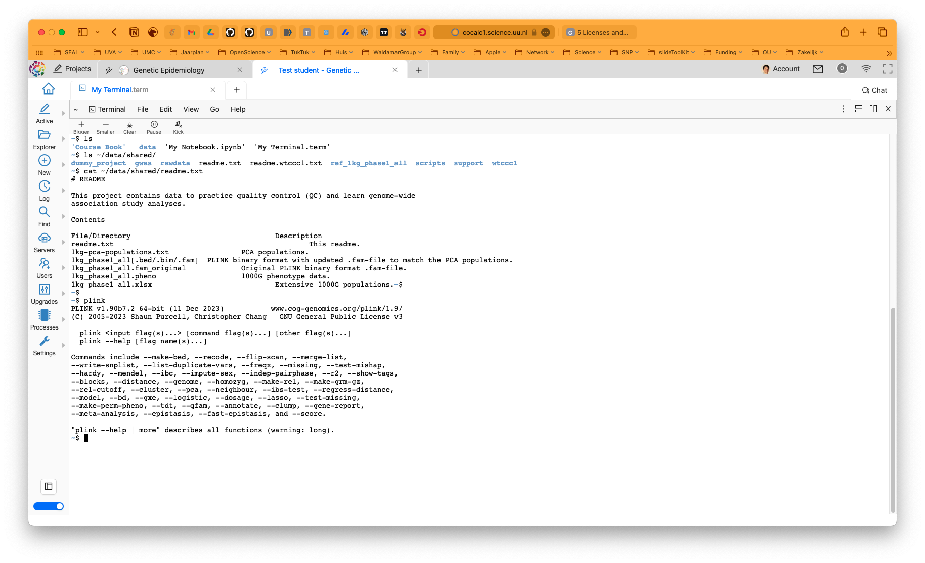 CoCalc plink.